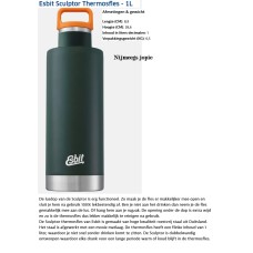 thermos fles Esbit Sculptur, groen