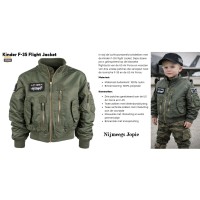 F-35 kinder flight jacket, groen