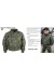 F-35 kinder flight jacket, groen