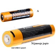 batterij 21700 model, met USB, 5000mah oplaadbaar Fenix batterij 21700 model, met USB, 5000mah oplaadbaar Fenix