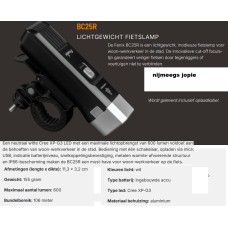 fenix BC25R, fietslamp