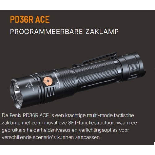 fenix pd36R Ace programable light