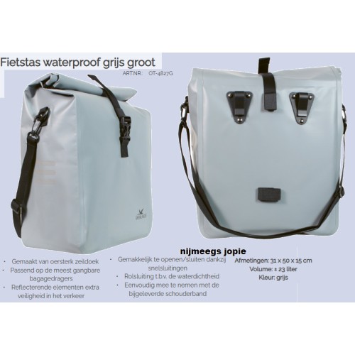 fietstas enkel, pakaf-tas, waterdicht PVC