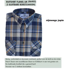 flanel blouse, kleur 6402, alle maten leverbaar, Extra lange versie, 100% katoen. XS tot en met XXXL flanel blouse, kleur 6402, alle maten leverbaar, Extra lange versie, 100% katoen. XS tot en met XXXL