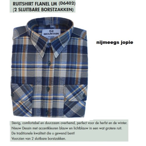 flanel blouse, kleur 6402, alle maten leverbaar, Extra lange versie, 100% katoen. XS tot en met XXXL flanel blouse, kleur 6402, alle maten leverbaar, Extra lange versie, 100% katoen. XS tot en met XXXL