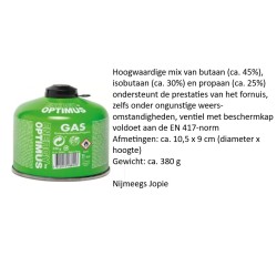 gasbusje met schroefdraad bevestiging ca. 230/240 gram, Optimus
