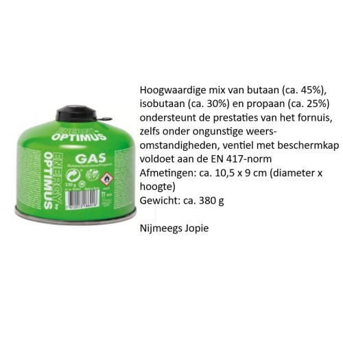 gasbusje met schroefdraad bevestiging ca. 230/240 gram, coleman