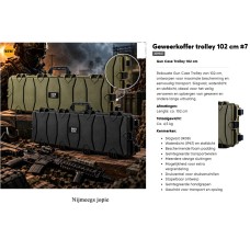 Geweer koffer-trolley 7, 102 cm, met wielletjes