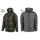 regenjas, hardshell jas, groen, zeer goed waterdicht, dun goretex-achtig materiaal