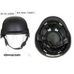 helm engels "Cadet", gebruikt, ideaal voor airsoft, kan ook met woodland dekje