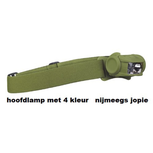 hoofdlamp led 4 kleur, storm