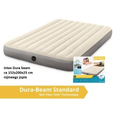 luchtbed velours, Intex 2 persoons, groot, ca 152x200x25cm luchtbed velours, Intex 2 persoons, groot, ca 152x200x25cm