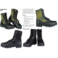 Vietnam jungle boot, groen of zwart, legerschoen, 39 tot en met 46