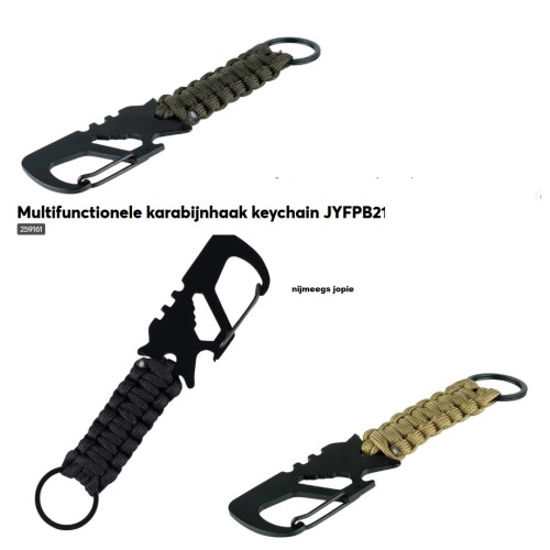 karabijnhaak tactical keychain