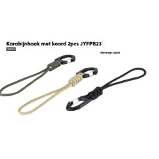 karabijnhaak met touw