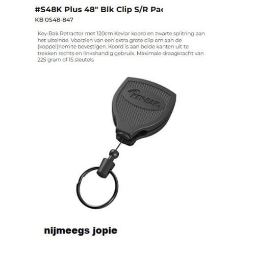keyholder, Super 48 plus, key-bak, sleutelhouder, 48 inch ca 120 cm uittrekbaar