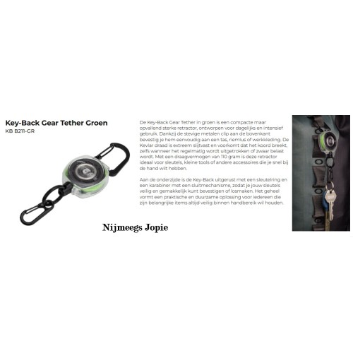 keyholder, sleutelhouder, key-bak, Gear-Tether, 55cm