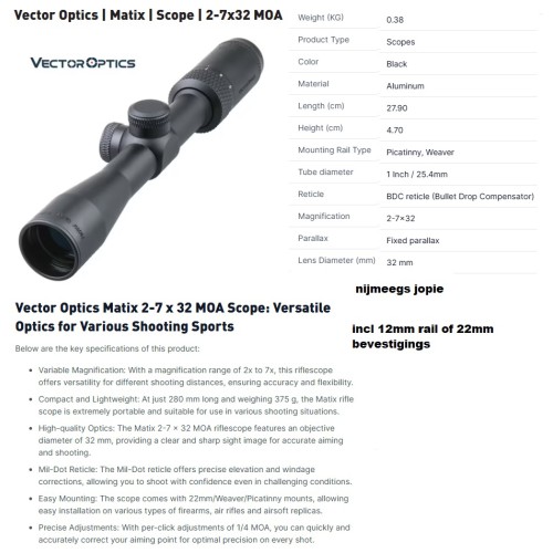 kijker 2-7/32mm, scom33
