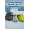 pvc tuinklomp effen kleur winterversie, met bontvoering
