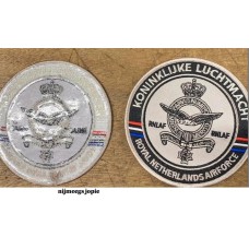 embleem luchtmacht rond, doornee ca 8cm