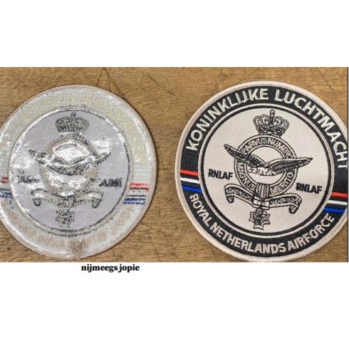 embleem luchtmacht rond, doornee ca 8cm