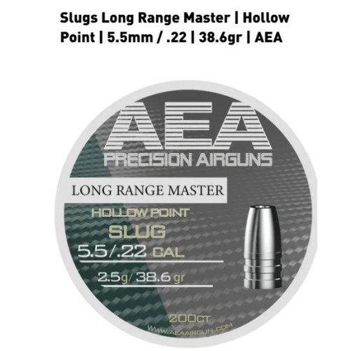 kogeltjes 5,5 mm AEA long range master 238,6 gr. 200 stuks