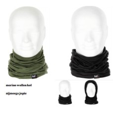 kolsjaal, merino wol, dun, groen kolsjaal, merino wol, dun, groen