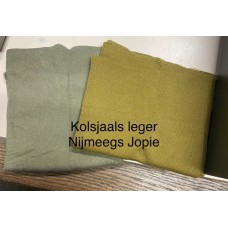 kolsjaal, leger, groen, oud model, gebruikt, links op foto 