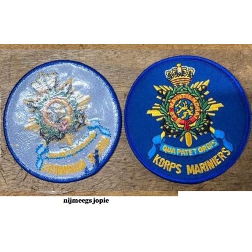 embleem korps mariniers rond, doornee ca 8cm