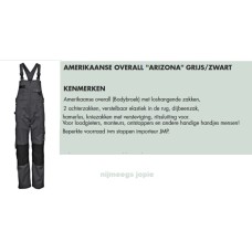 tuinoverall, 100% katoen Grijs Plus, JMP