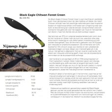 machete Black Eagle, zwart/groen machete Black Eagle, zwart/groen