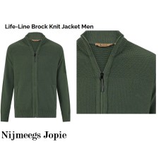 vest 100% katoen, life-line, model brock, groen