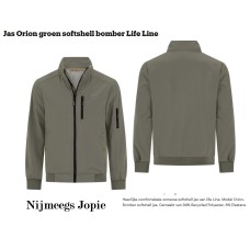 Softshell jack, Life-Line, model Orion, groen Softshell jack, Life-Line, model Orion, groen