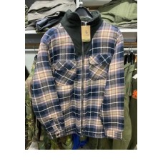 fleece jas, gevoerd, Life-Line, model Peter, zwart/bruin fleece jas, gevoerd, Life-Line, model Peter, zwart/bruin