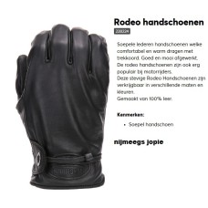 handschoen rodeo 100% glad leer