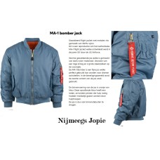 bomber MA-1 fostex Denim Blue