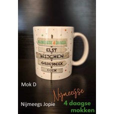 4-daagse mok, "Elst, Wijchen, Groesbeek, Cuijk", mok D