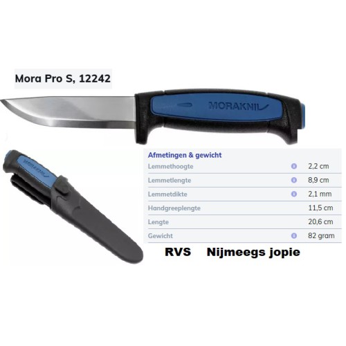 mora Pro S, RVS