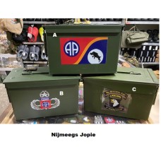 munitie kist, middel model 50Cal met Jopies-print munitie kist, middel model 50Cal met Jopies-print
