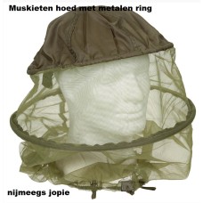 muskietnet voor over het hoofd. leger