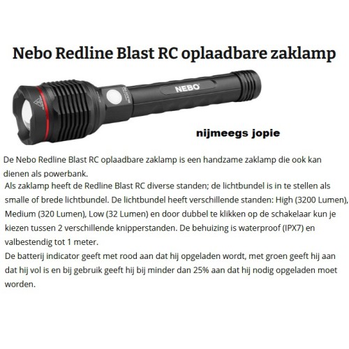 zaklamp Nebo Blast RC 
