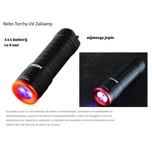 zaklamp nebo UV lamp