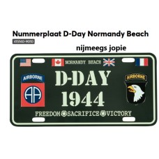 autonummerbord D-Day A normandy beach