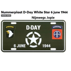 autonummerbord D-Day C White star