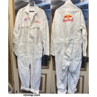 overall, wit, volwassenen, red bull print, max verstappen