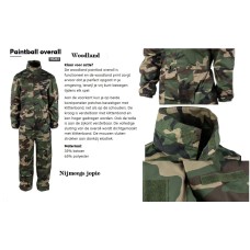 Paint-ball overall, woodland
