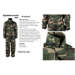 Paint-ball overall, woodland Paint-ball overall, woodland