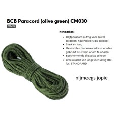 Paracord 3 mm, BCB 15 meter
