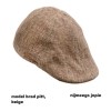 platte pet, model Brad pitt style, bruin of beige, Medium, Large of Xlarge
