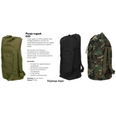 Plunjezak-rugzak van 100% nylon